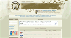 Desktop Screenshot of antiquespromotion.ca